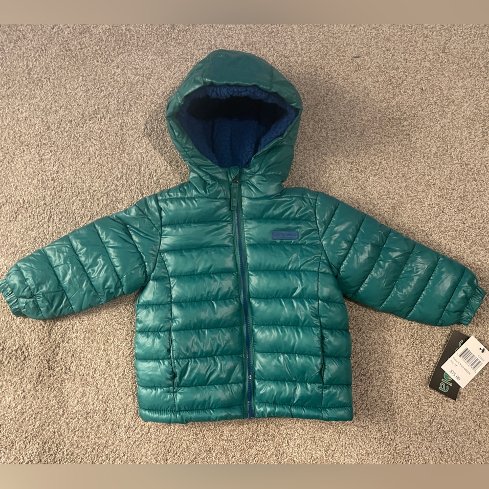 NWT Sequoia Green Puffer Coat - Size 3T